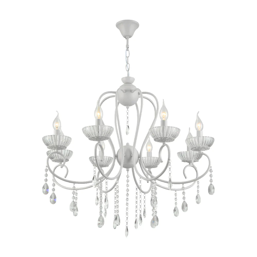 Versailles Elegance Crystal Swan Chandelier Ceiling Light
