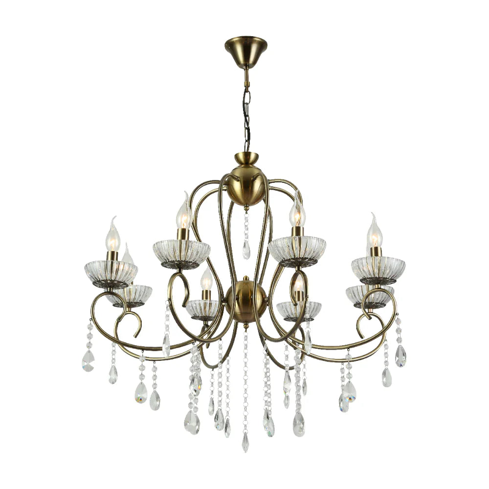 Versailles Elegance Crystal Swan Chandelier Ceiling Light