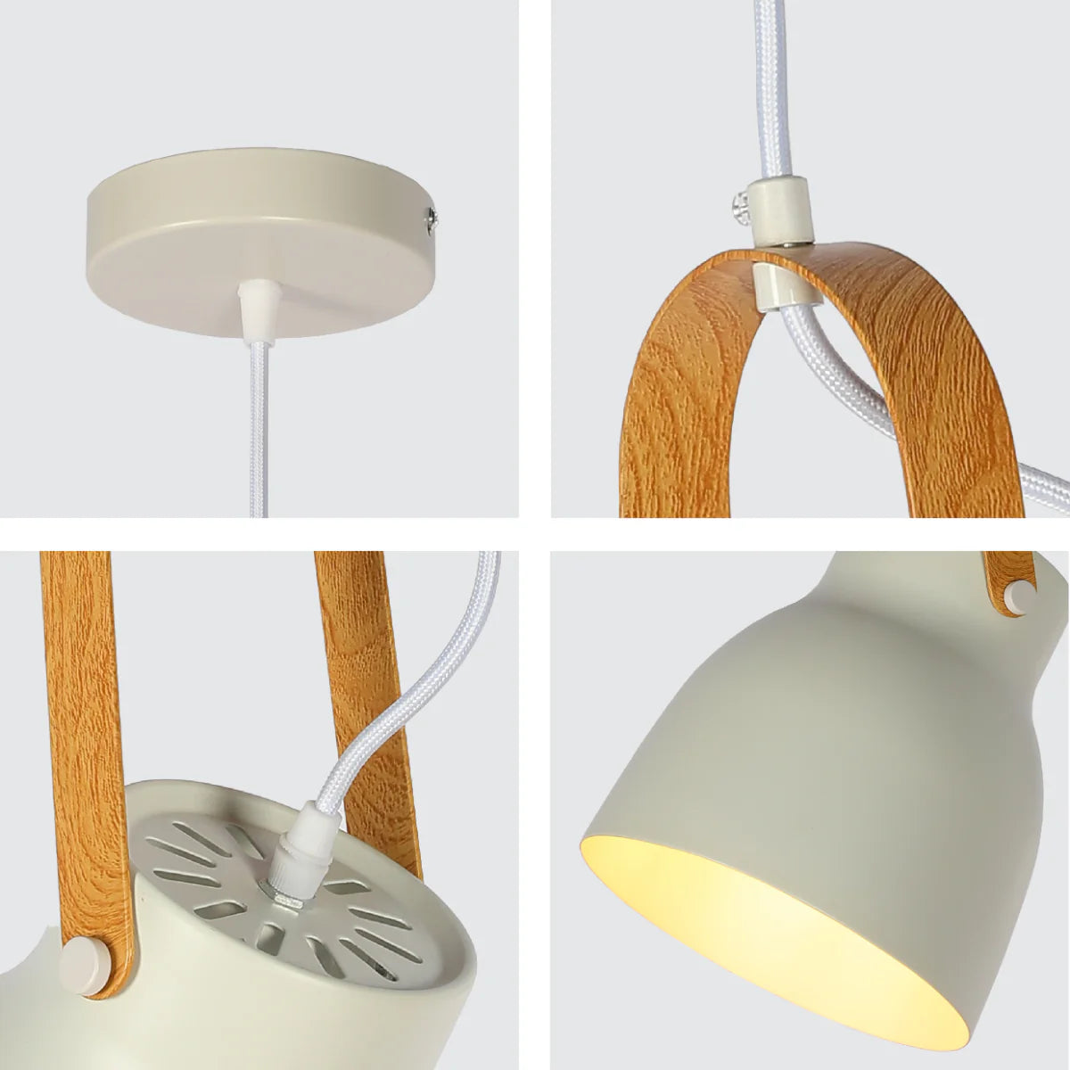 Close shots of Versatile Narvik Nordic Cone Pendant Light 150-18410