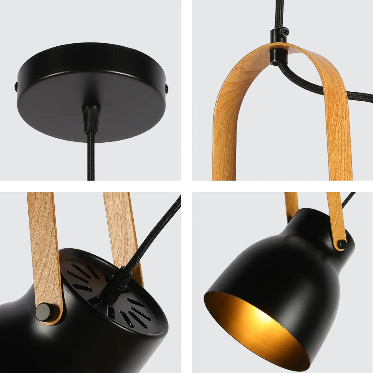 Close shots of Versatile Narvik Nordic Cone Pendant Light 150-18412