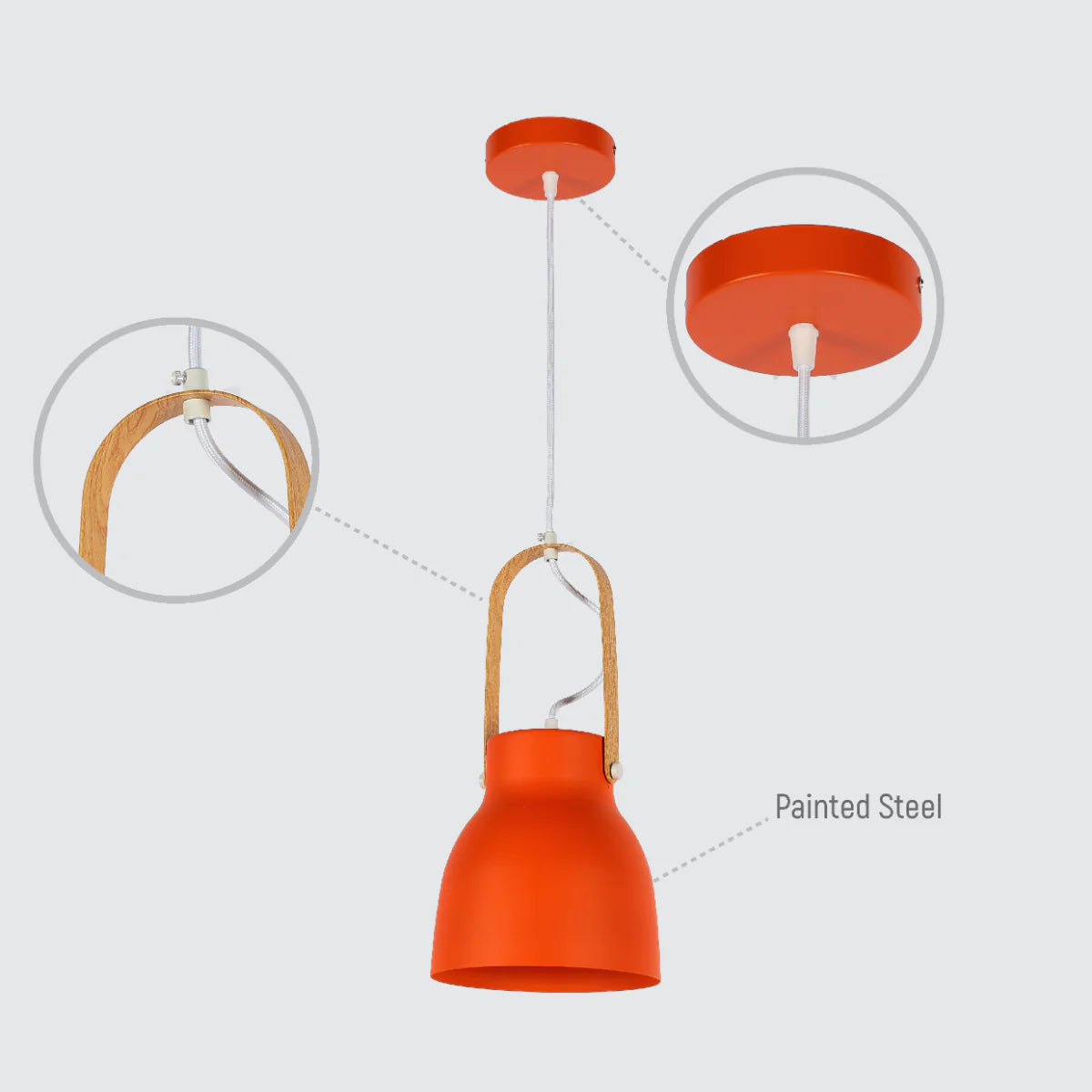 Lighting properties of Versatile Narvik Nordic Cone Pendant Light 150-18414