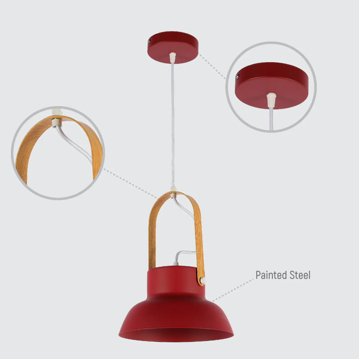 Lighting properties of Versatile Narvik Nordic Cone Pendant Light 150-18424