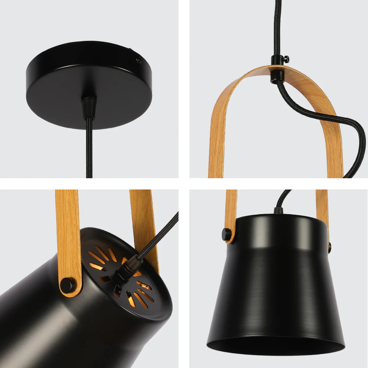 Close shots of Versatile Narvik Nordic Cone Pendant Light 150-18428