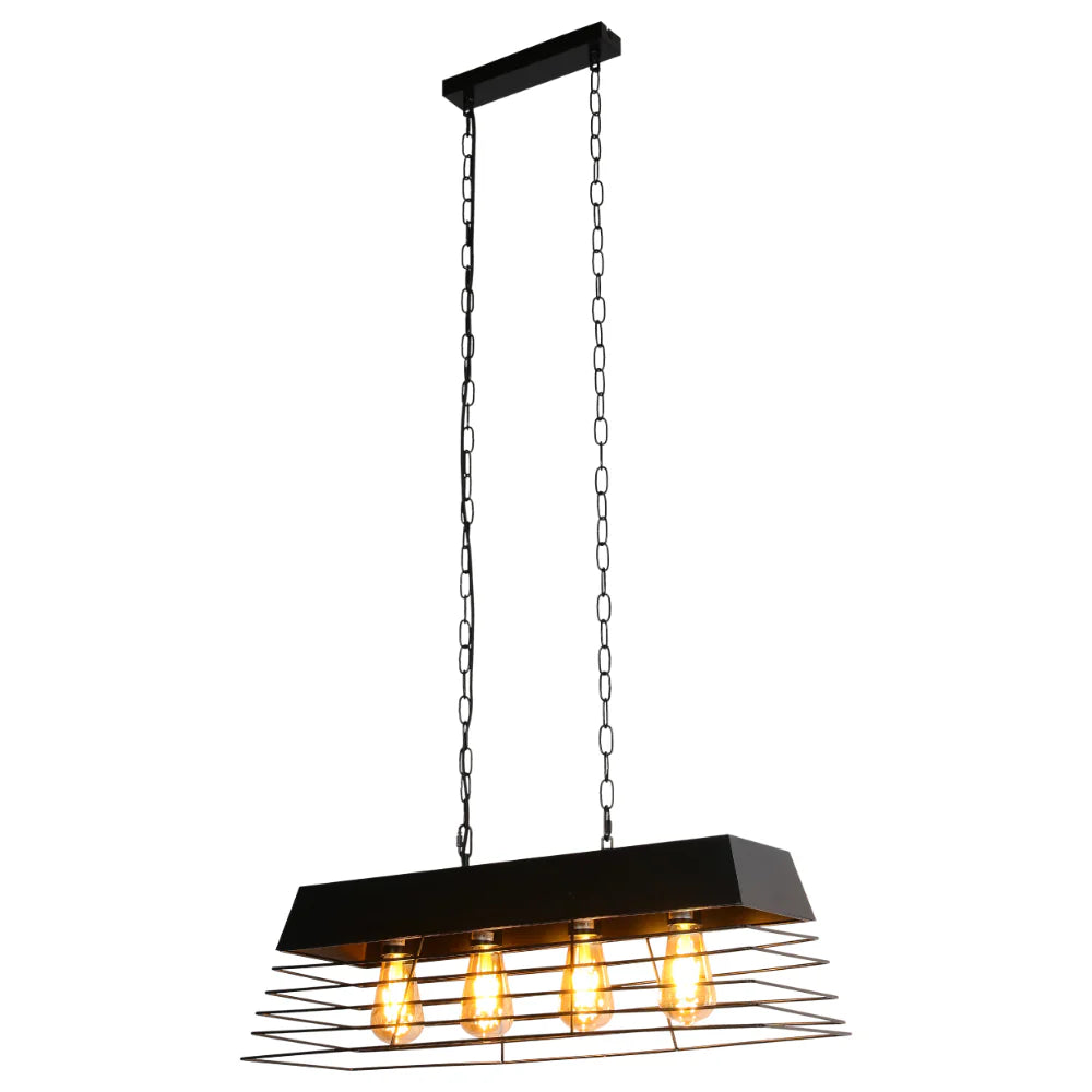 VersaTrend Island Chandelier | Mesh & Fence Dual Styles | Industrial-Modern Blend