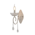 Vintage Metal & Glass Candle Wall Light