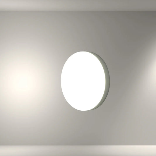 White Plastic Bulkhead LED Outdoor Wall Light 15W Cool Daylight