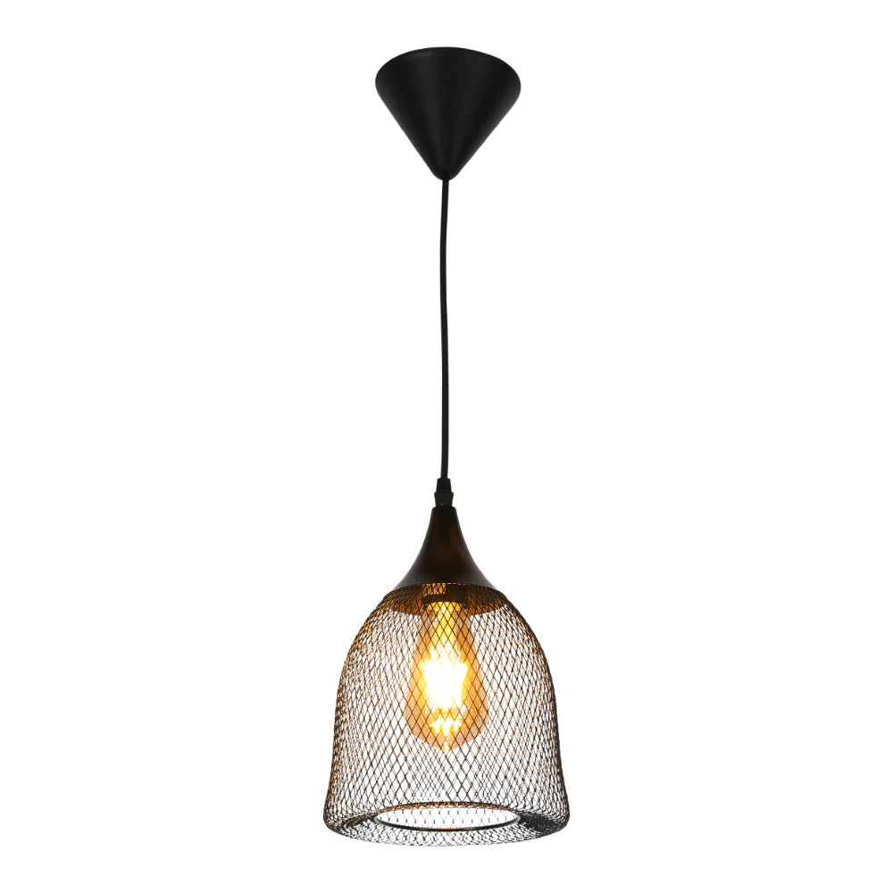 Wire Mesh Industrial Dome Pendant Ceiling Light E27